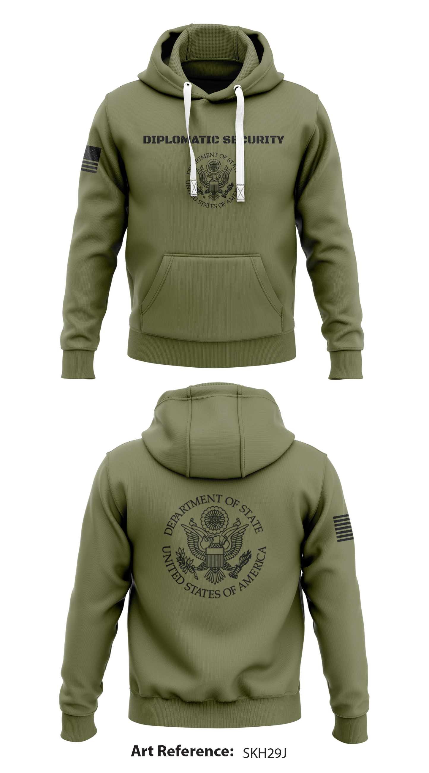 Diplomatic Security Service  Store 1  Core Men's Hooded Performance Sweatshirt - sKh29J