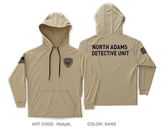 North Adams Police Detective Unit Core Men's Hooded Performance Sweatshirt - Rb6y6L