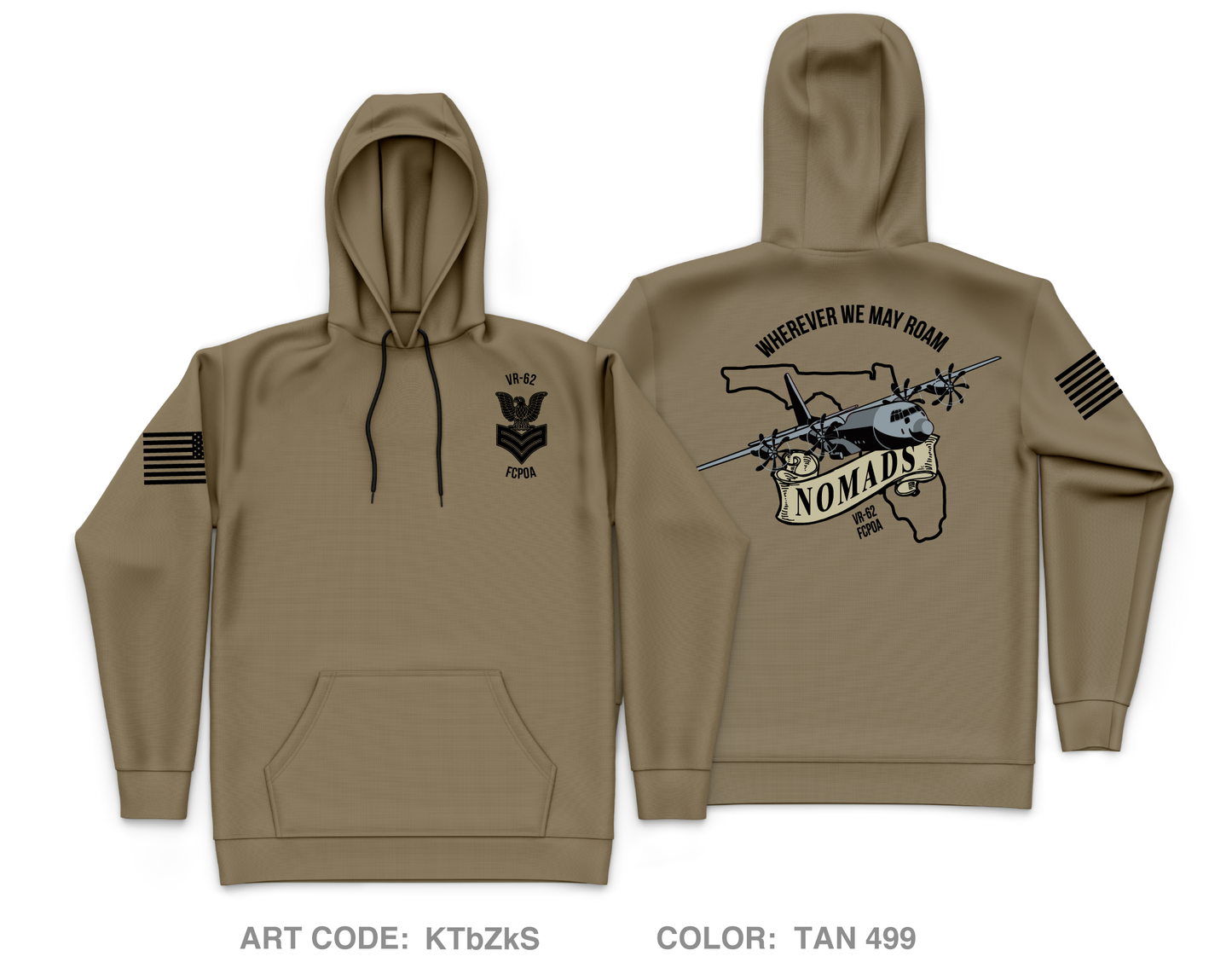 Fleet Logostics Support Squadron 62 (VR-62) Core Men's Hooded Performance Sweatshirt - KTbZkS