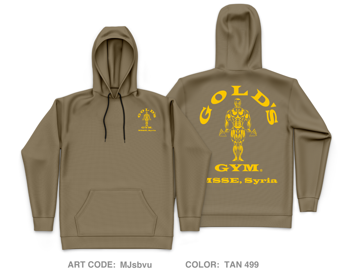 Task Force Gold member Core Men's Hooded Performance Sweatshirt - MJsbvu