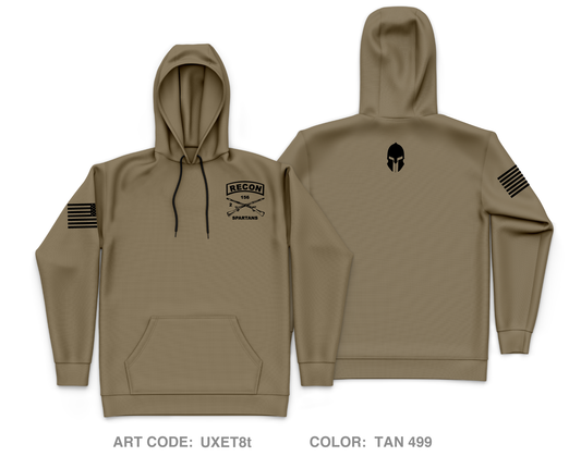 Reconnaissance Platoon, 2-156th INF Core Men's Hooded Performance Sweatshirt - UXET8t