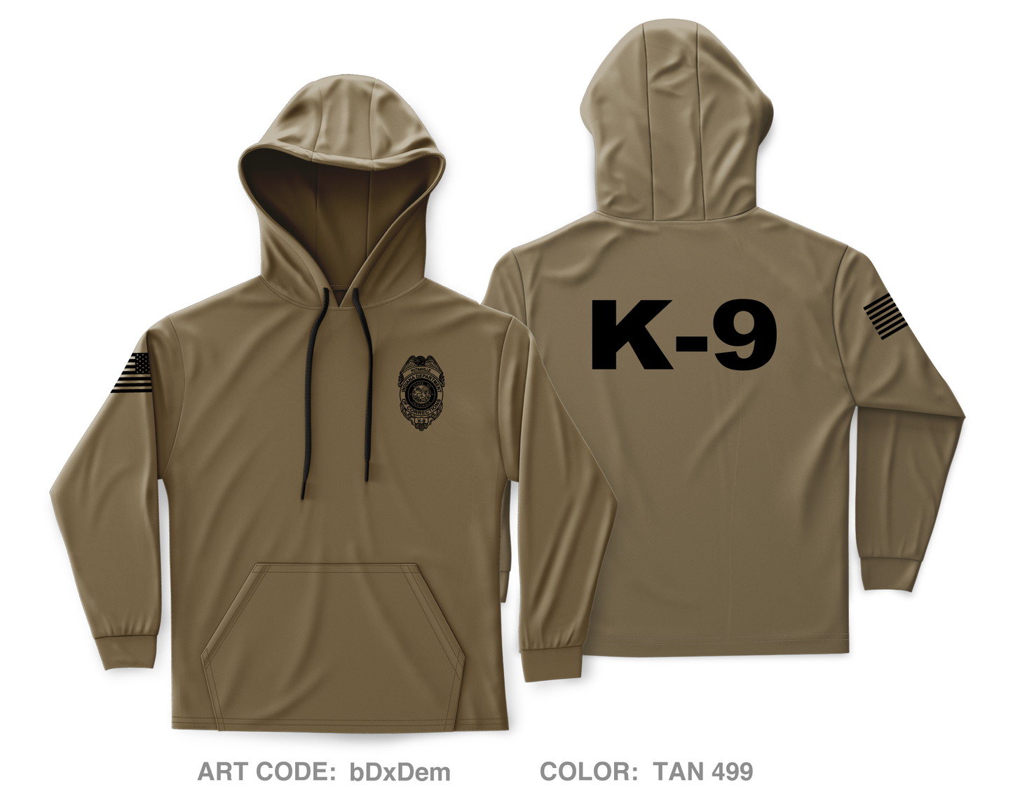 Putnamville K-9 Core Men's Hooded Performance Sweatshirt - bDxDem