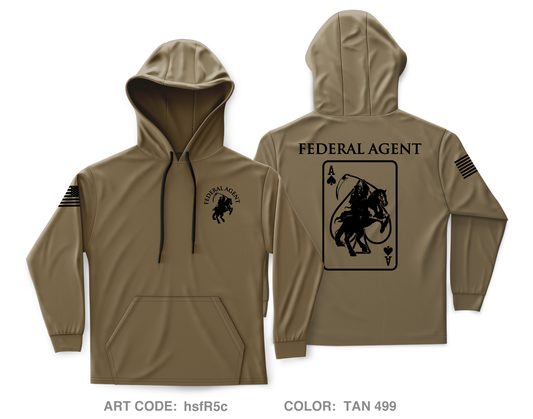 Ghost Federal Agent Core Men's Hooded Performance Sweatshirt - hsfR5c