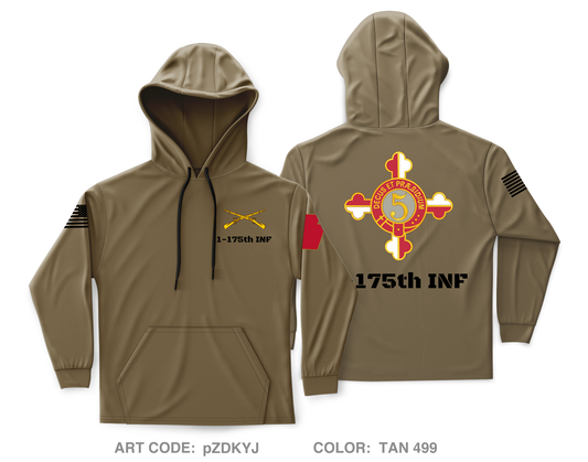 1-175 INF Core Men's Hooded Performance Sweatshirt - pZDKYJ