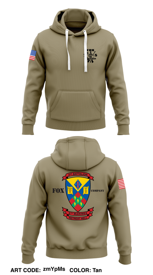 2/5 Fox Co Store 1  Core Men's Hooded Performance Sweatshirt - zmYpMs