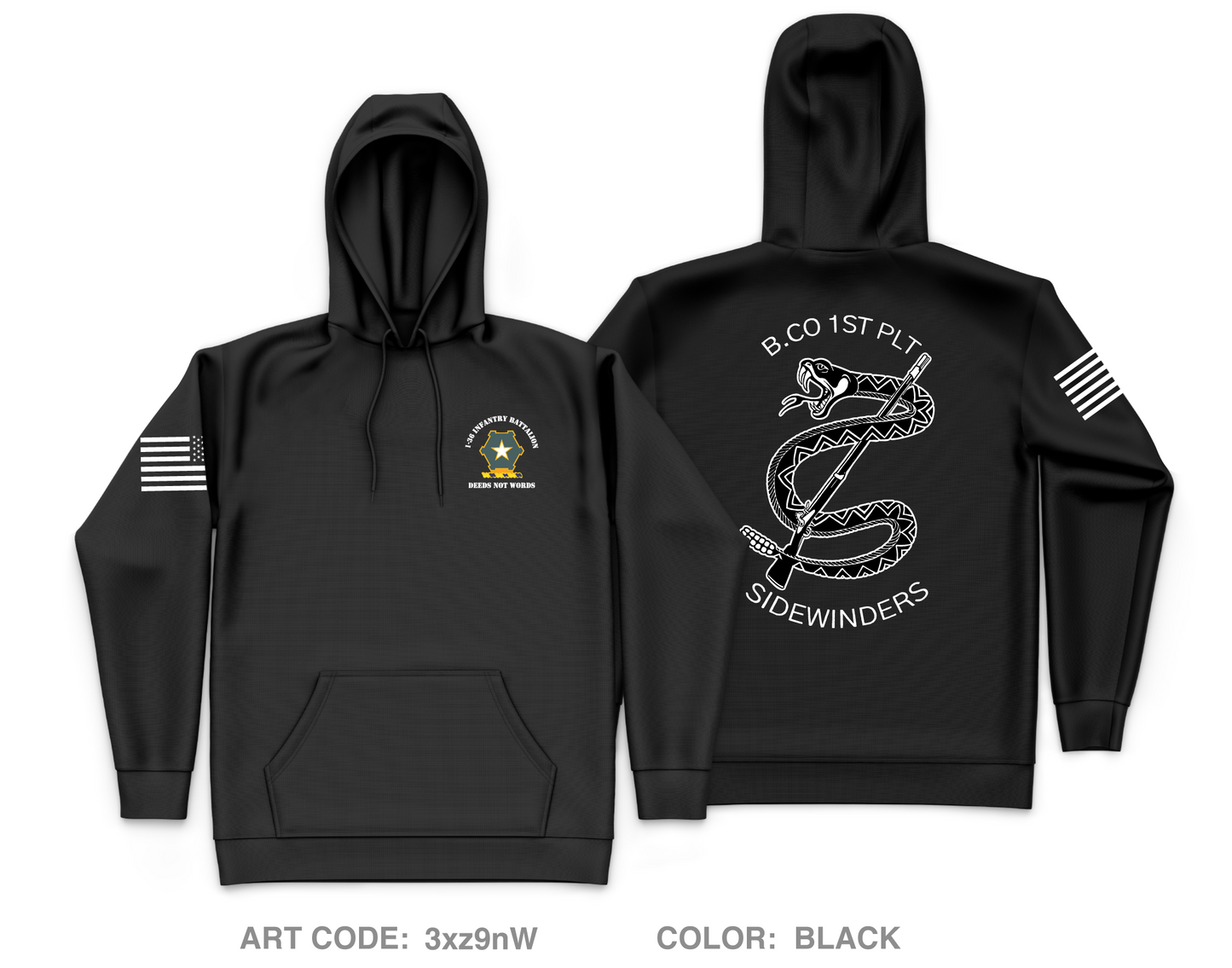 1-36 IN BN, B CO Core Men's Hooded Performance Sweatshirt - 3xz9nW