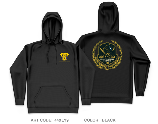 511th Quartermaster Company Core Men's Hooded Performance Sweatshirt - 44XLY9