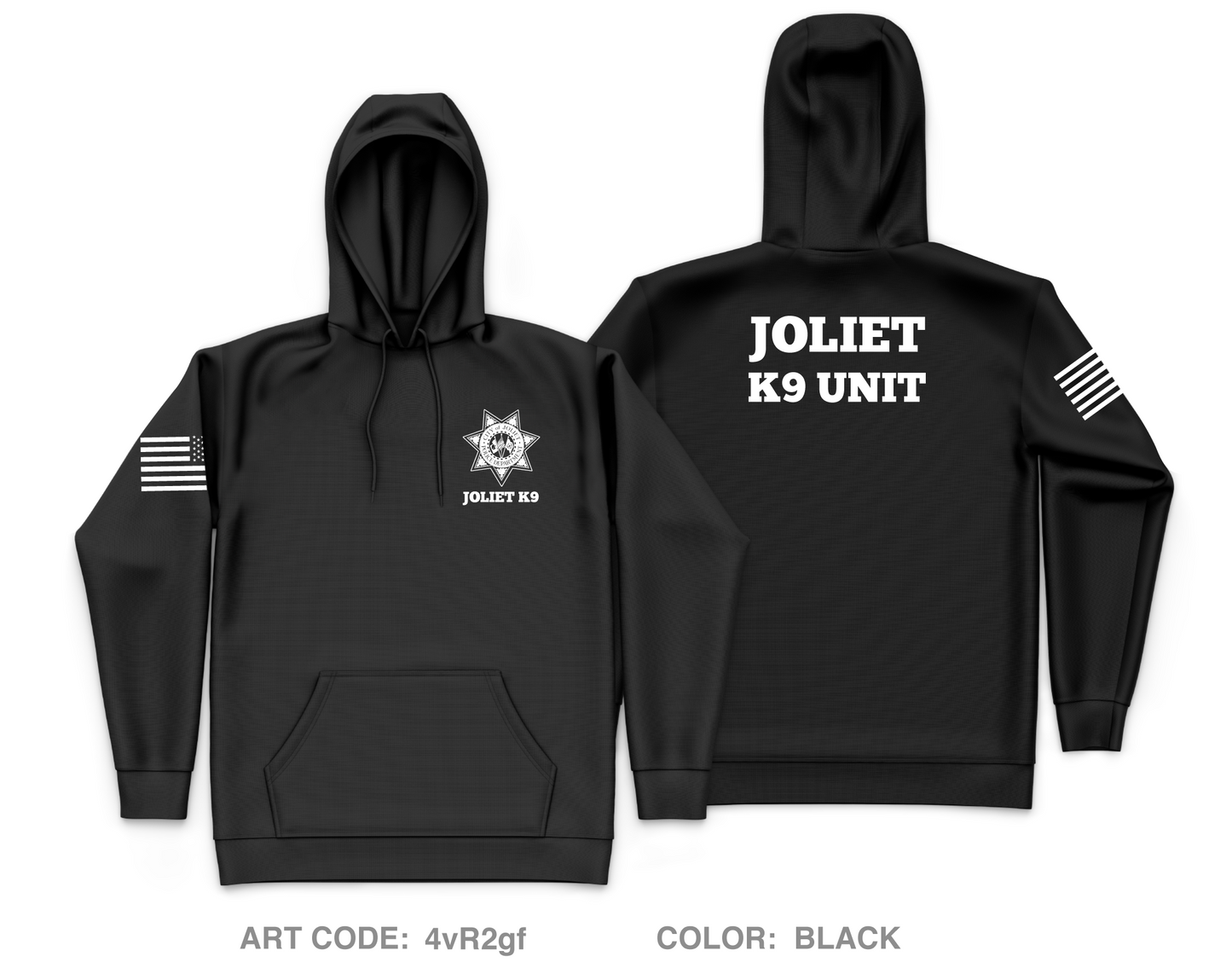 Joliet Police K9 Unit Core Men's Hooded Performance Sweatshirt - 4vR2gf