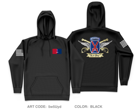 10th Combat Aviation Brigade Fundraising Collection Core Men's Hooded Performance Sweatshirt - 5w5Uyd