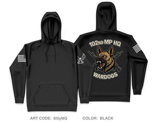 102nd MP Co Core Men's Hooded Performance Sweatshirt - 6f5yMQ