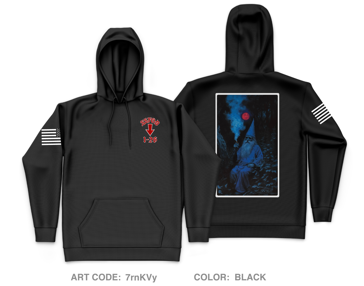 Shady Spades Forward Operation Detatchment Core Men's Hooded Performance Sweatshirt - 7rnKVy