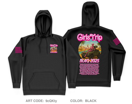 Iraq 2025 Girls Trip Core Men's Hooded Performance Sweatshirt - 9cQKty
