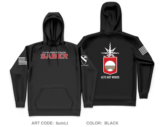 91st Engineer Battalion Store Juan Core Men's Hooded Performance Sweatshirt - 9utnLt