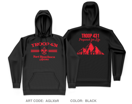 Troop 431 Core Men's Hooded Performance Sweatshirt - AGLXbR