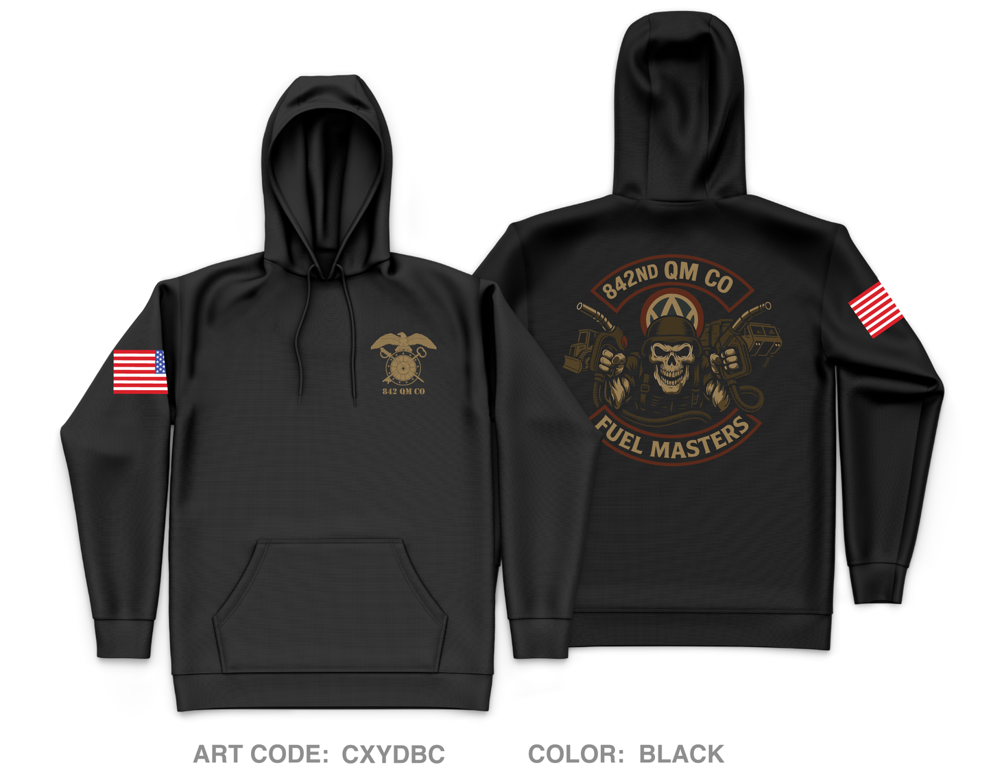 842 QM CO Core Men's Hooded Performance Sweatshirt - CXYDBC