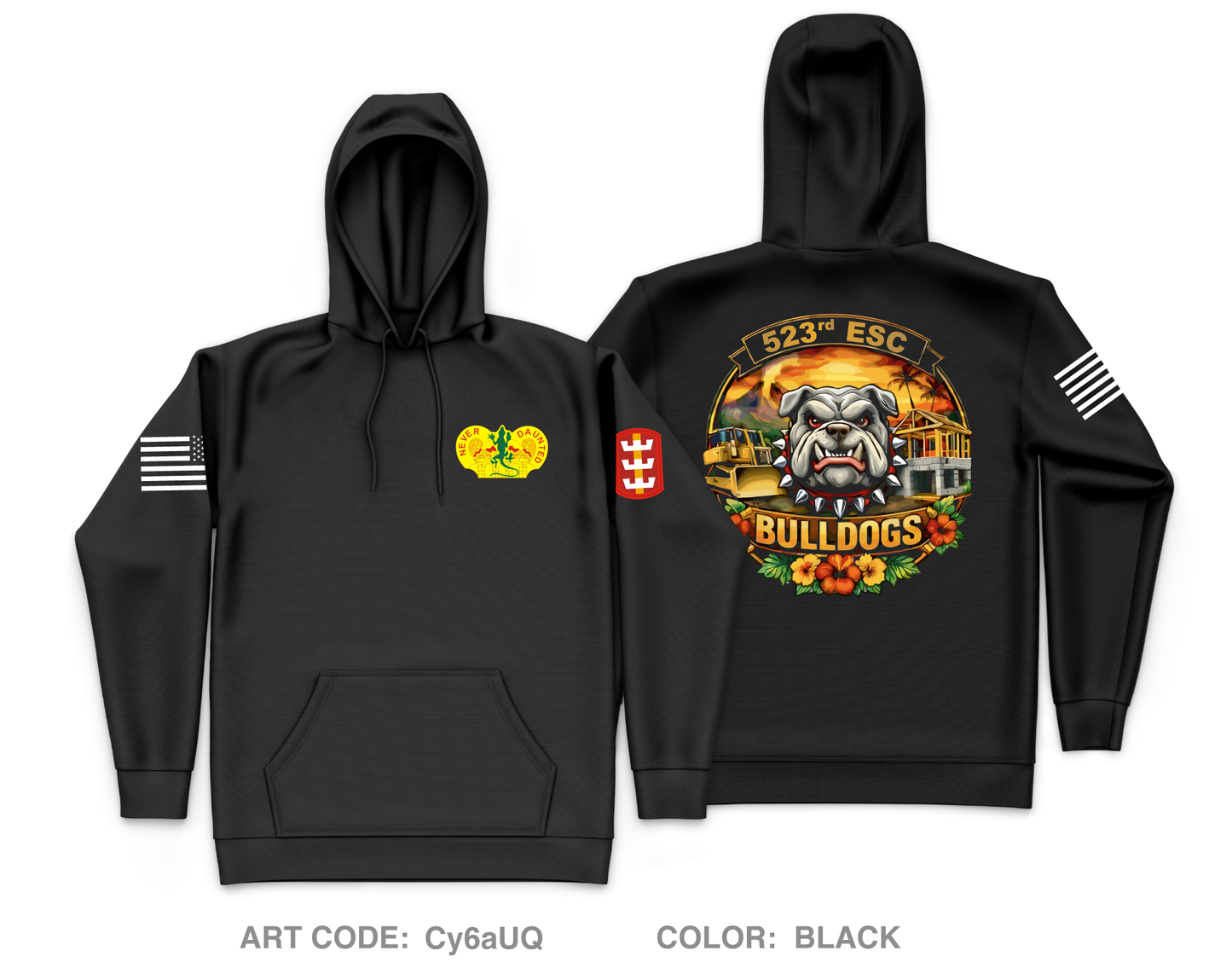 523rd ESC Store 1 Core Men's Hooded Performance Sweatshirt - Cy6aUQ