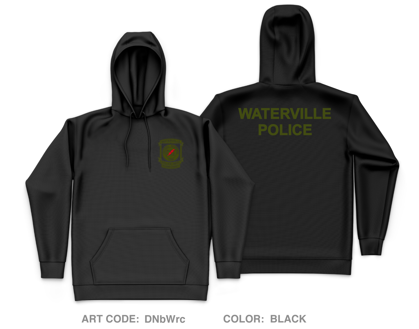 Waterville police Core Men's Hooded Performance Sweatshirt - DNbWrc