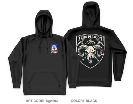 Echo Platoon Core Men's Hooded Performance Sweatshirt - Dgn293