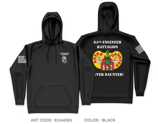 84th Engineer Battalion, 130th Engineer Brigade Core Men's Hooded Performance Sweatshirt - EUmKBG