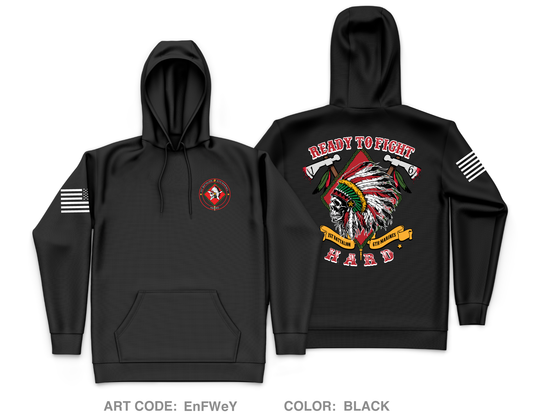 1/6 Marines Store 1 Core Men's Hooded Performance Sweatshirt - EnFWeY