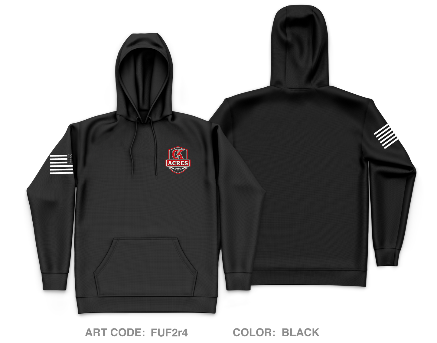 CK Acres Core Men's Hooded Performance Sweatshirt - FUF2r4