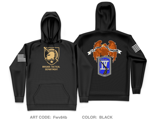 4th REG, BTD Core Men's Hooded Performance Sweatshirt - Fwv84b