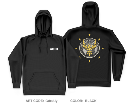 Army Counterintelligence Command Core Men's Hooded Performance Sweatshirt - GdruUy