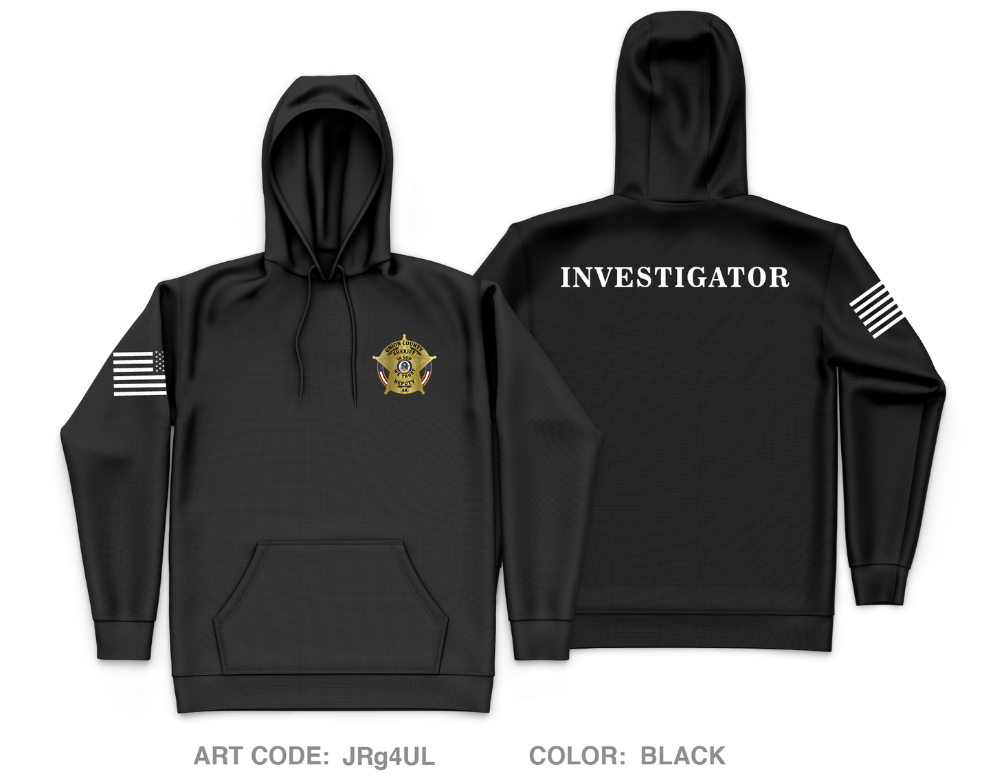 Union County Sheriff's Department Core Men's Hooded Performance Sweatshirt - JRg4UL