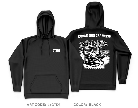 Cuban Hog Core Men's Hooded Performance Sweatshirt - JxGTD3