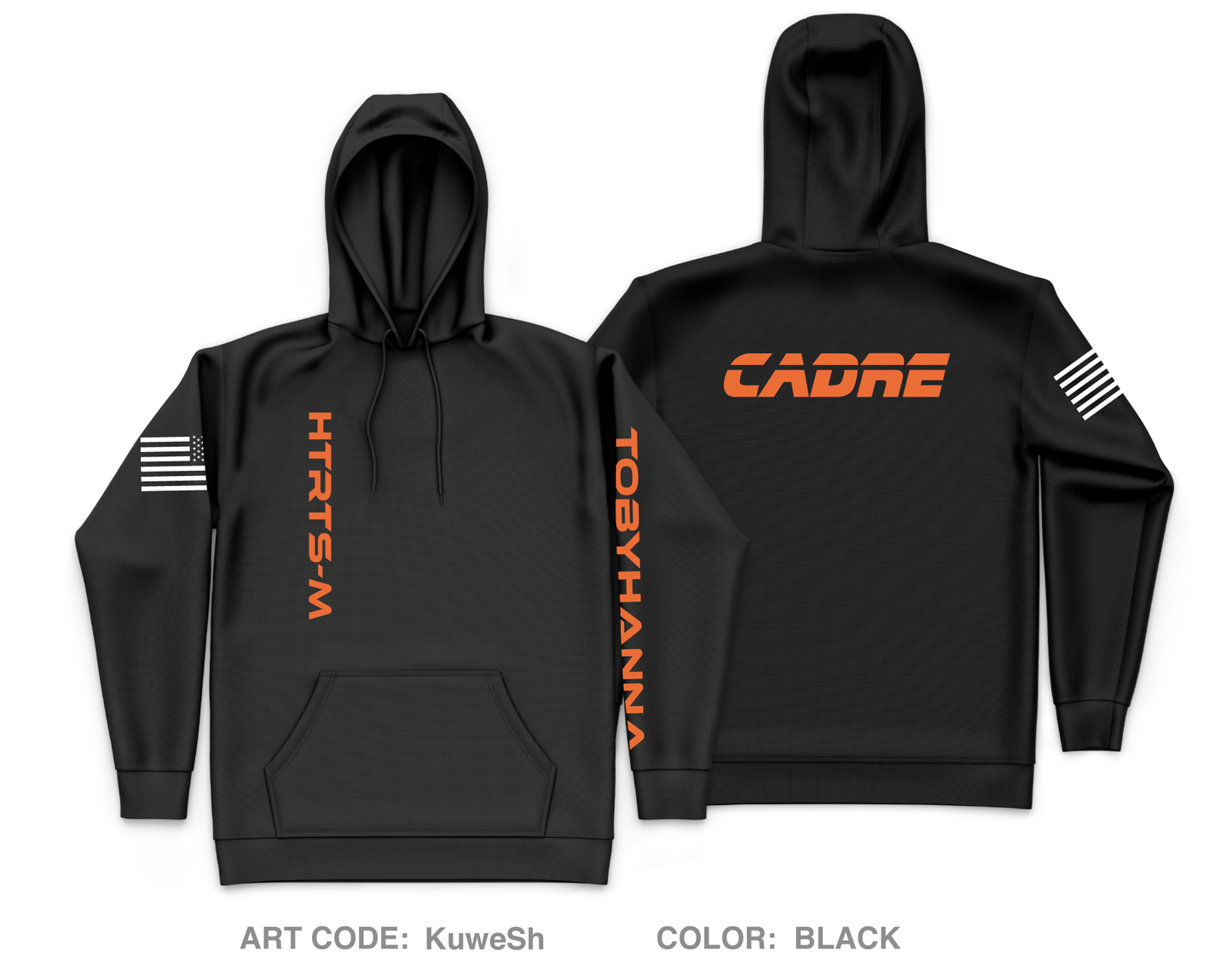HTRTSM TOBYHANNA Core Men's Hooded Performance Sweatshirt - KuweSh