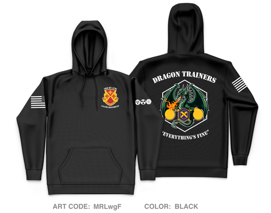 3BN, 104th Regiment Core Men's Hooded Performance Sweatshirt - MRLwgF