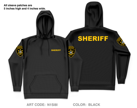 Clinton County Sheriffs Office Core Men's Hooded Performance Sweatshirt - N1Sl8l