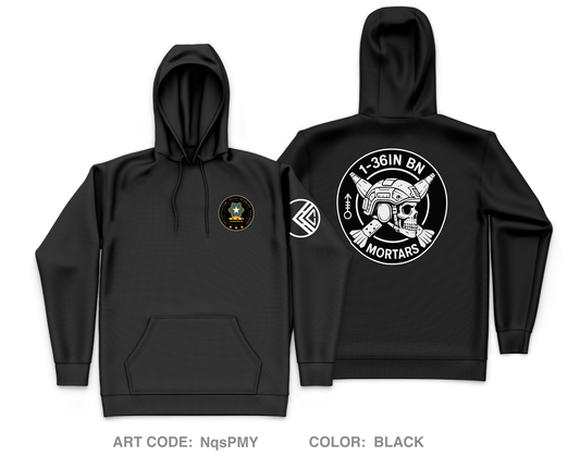 Mortars, 1-36IN REGT Core Men's Hooded Performance Sweatshirt - NqsPMY