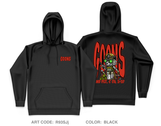 2nd Platoon "GOONS" Core Men's Hooded Performance Sweatshirt - R93SJj