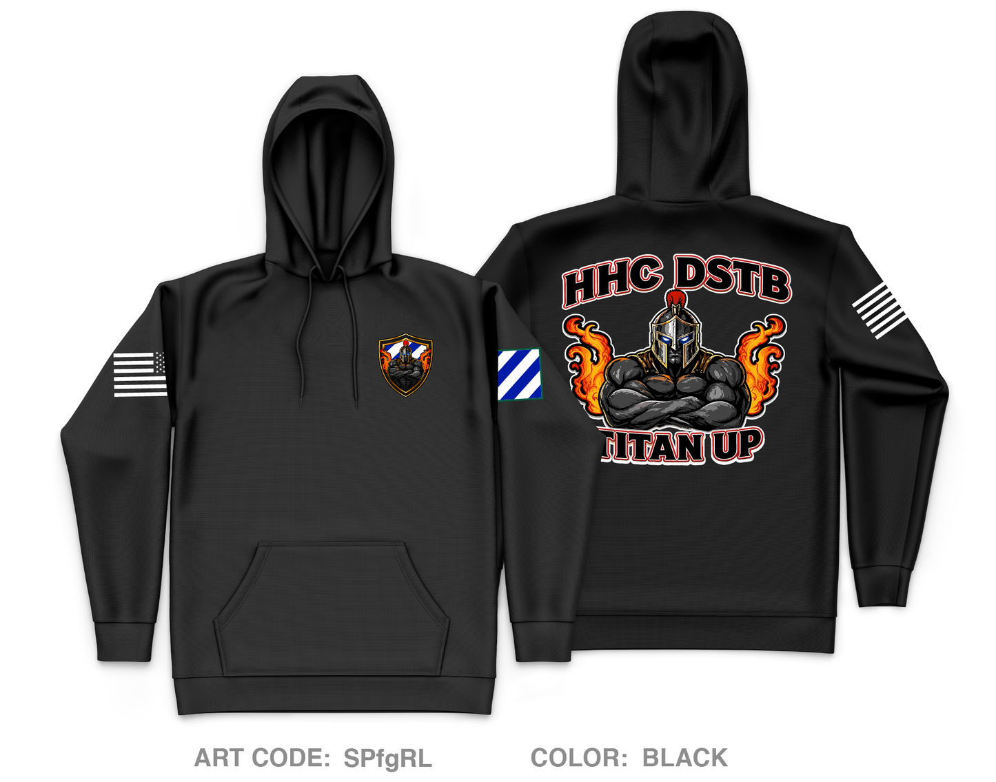 HHC, DSTB, 3DSB Core Men's Hooded Performance Sweatshirt - SPfgRL