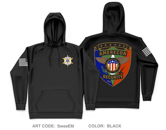AmeRecon Security Core Men's Hooded Performance Sweatshirt - SweeEM