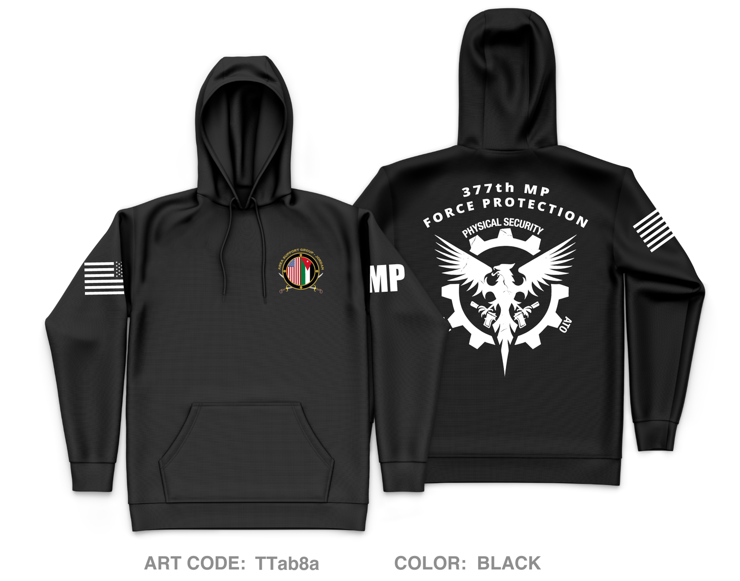 377th MP CO (FPG) Core Men's Hooded Performance Sweatshirt - TTab8a