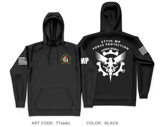 377th MP CO (FPG) Core Men's Hooded Performance Sweatshirt - TTab8a