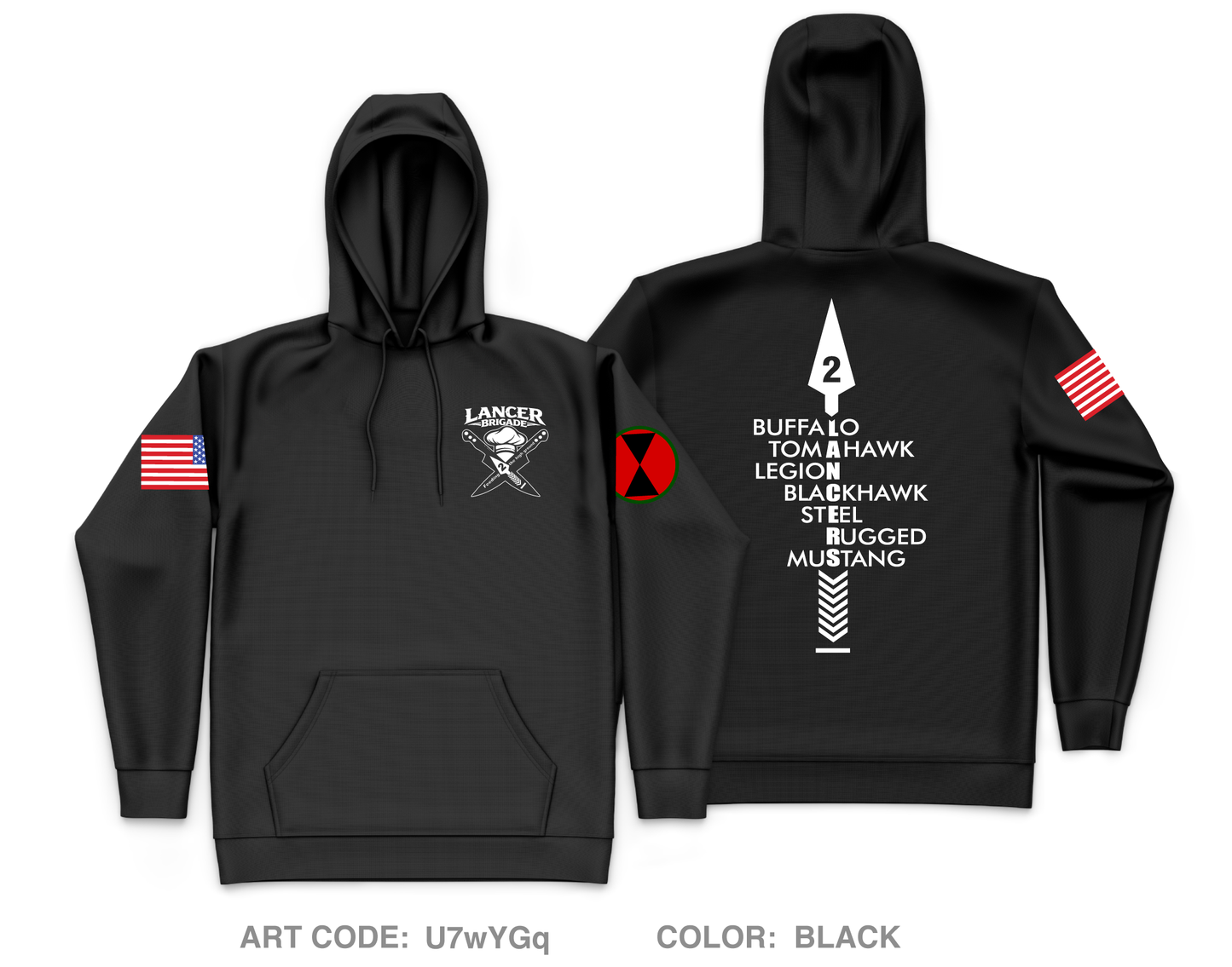 Lancer BDE Core Men's Hooded Performance Sweatshirt - U7wYGq