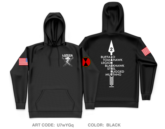 Lancer BDE Core Men's Hooded Performance Sweatshirt - U7wYGq