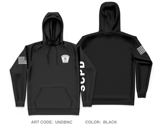 South Centre Township Police Department Core Men's Hooded Performance Sweatshirt - UNDBNC
