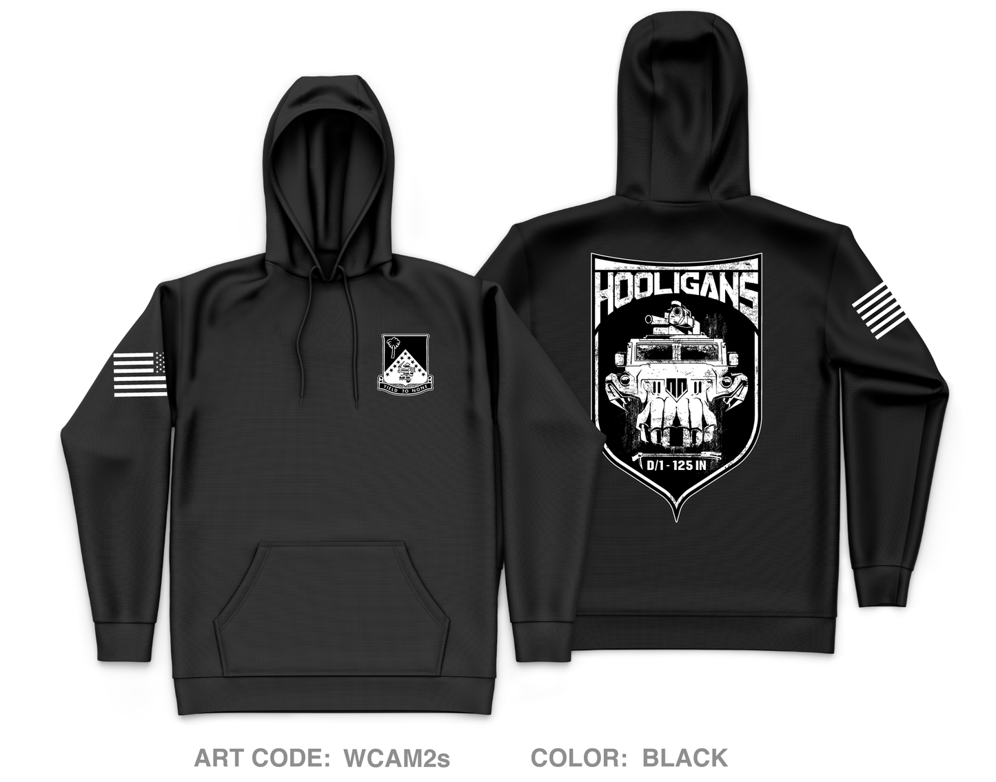 D Co 1-125 IN Core Men's Hooded Performance Sweatshirt - WCAM2s
