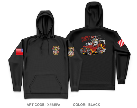 CRASH AND SALVAGE Core Men's Hooded Performance Sweatshirt - X8BEFz