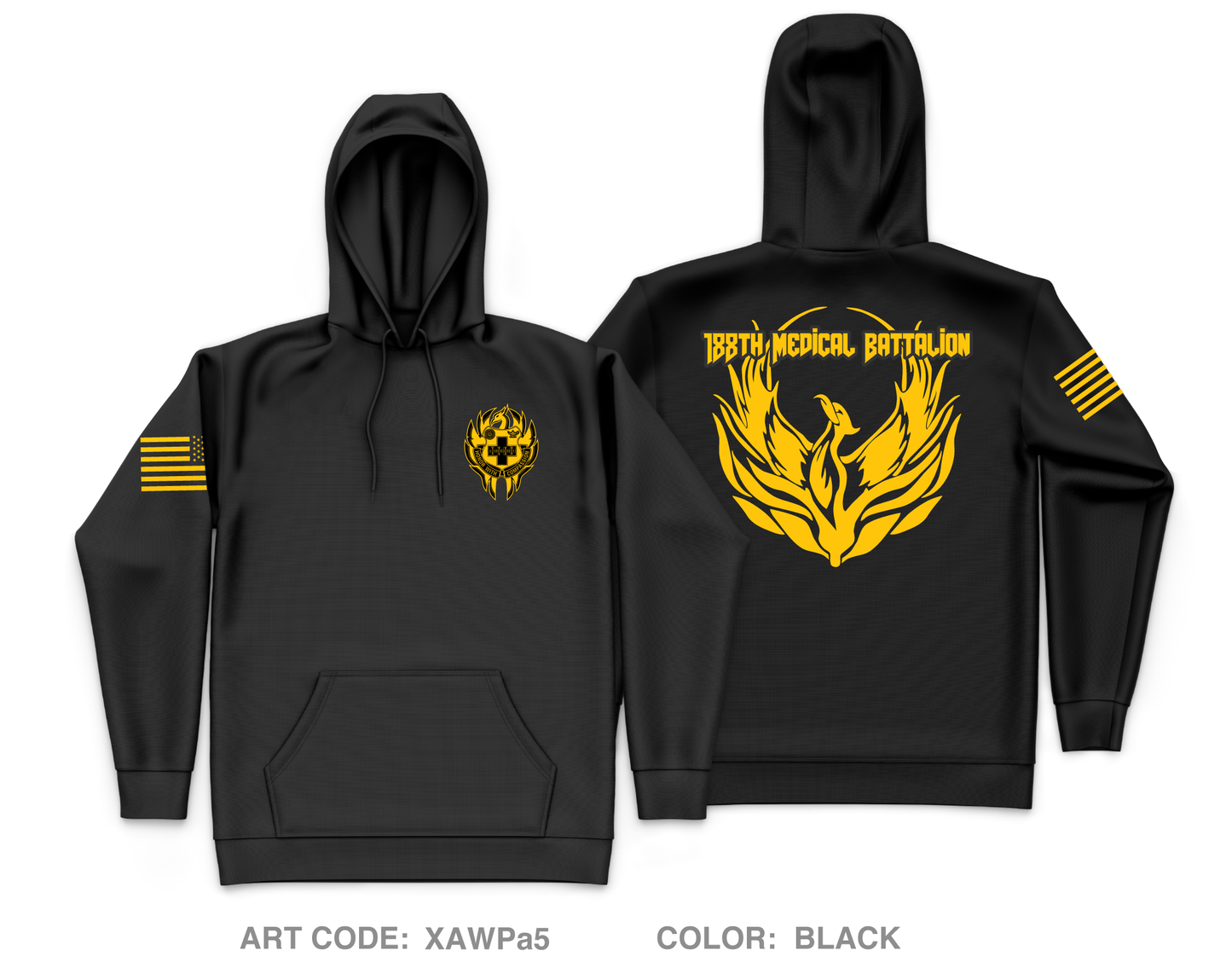 188 MED BN Fundraising Collection Core Men's Hooded Performance Sweatshirt - XAWPa5