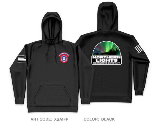 Northern Lights Recruiting Company Core Men's Hooded Performance Sweatshirt - XSAtFP