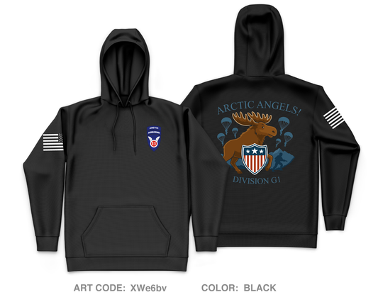 11TH ABD G1 Core Men's Hooded Performance Sweatshirt - XWe6bv