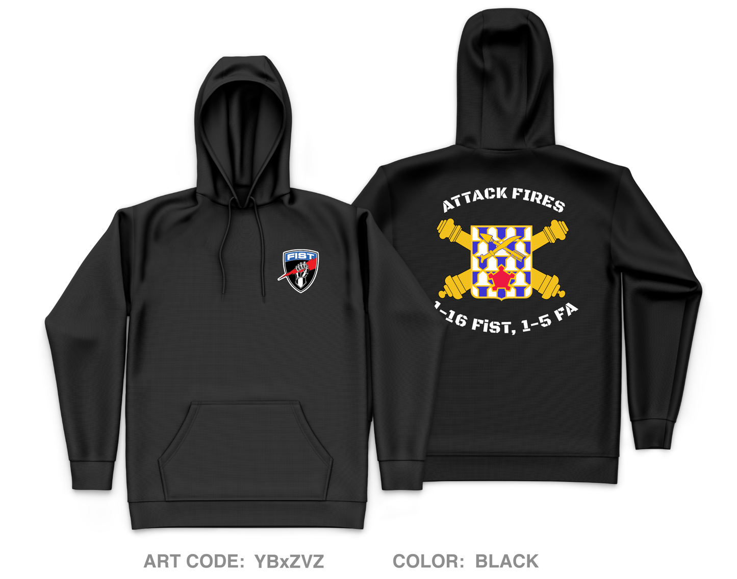 1-16 FiST, HHB, 1-5 FA Core Men's Hooded Performance Sweatshirt - YBxZVZ