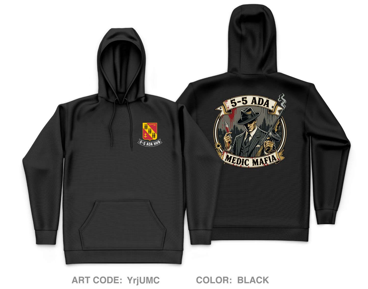 5-5 ADA MEDICS Core Men's Hooded Performance Sweatshirt - YrjUMC