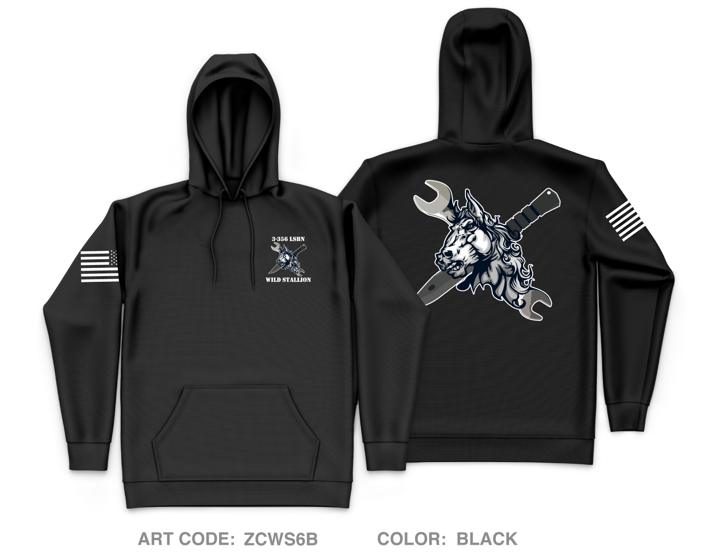 3-356 LSBN Core Men's Hooded Performance Sweatshirt - ZCWS6B