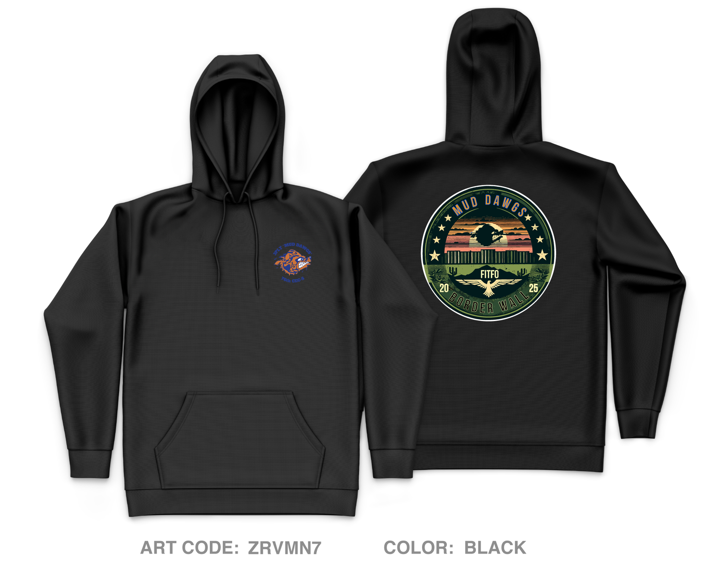 Muddawgs Core Men's Hooded Performance Sweatshirt - ZRVMN7